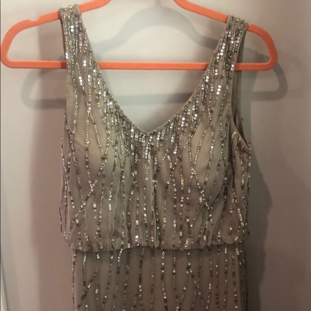 Adrianna Pappel Bridesmaid Dress in Taupe